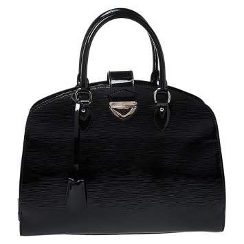 Pre Owned Louis Vuitton Black Electric Epi Leather Pont Neuf GM Bag