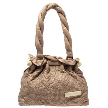 Pre Owned Louis Vuitton Beige Monogram Leather Limited Edition Stratus Olympe PM Bag