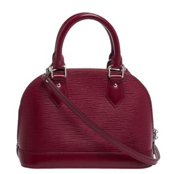 Pre Owned Louis Vuitton Rubis Epi Leather Alma BB Bag