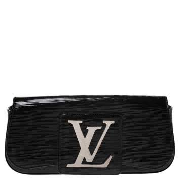Pre Owned Louis Vuitton Black Electric Epi Leather Sobe Clutch