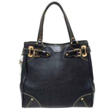 Pre Owned Louis Vuitton Black Suhali Leather Le Majestueux Bag