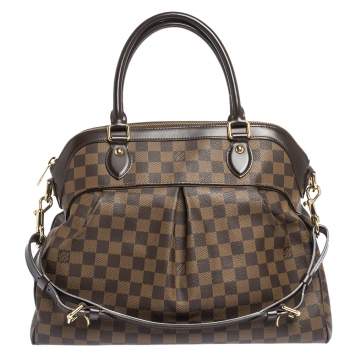 Pre Owned Louis Vuitton Damier Ebene Canvas Trevi GM Bag
