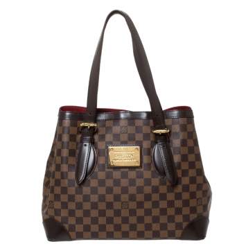 Pre Owned Louis Vuitton Damier Ebene Canvas Hampstead MM Bag