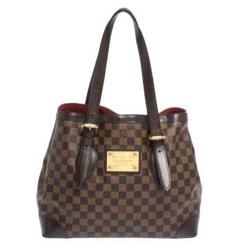 Pre Owned Louis Vuitton Damier Ebene Canvas Hampstead MM Bag