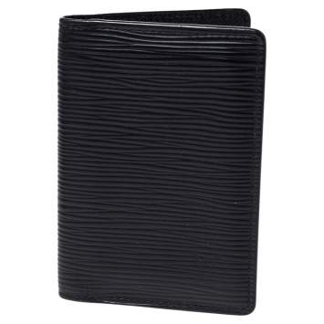 Pre Owned Louis Vuitton Black Epi Leather Pocket Organizer