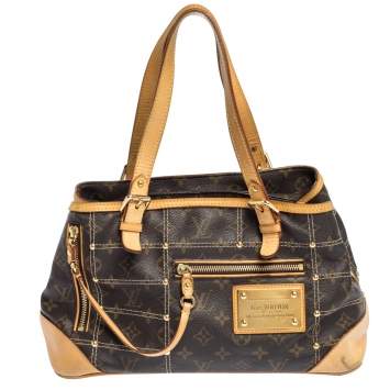 Pre Owned Louis Vuitton Monogram Canvas Riveting Bag