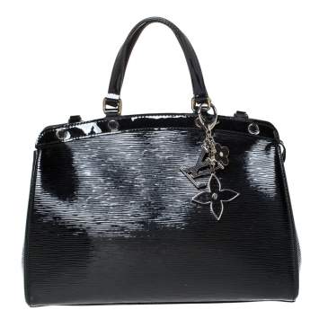 Pre Owned Louis Vuitton Black Electric Epi Leather Brea MM Bag