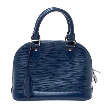 Pre Owned Louis Vuitton Indigo Epi Leather Alma BB Bag