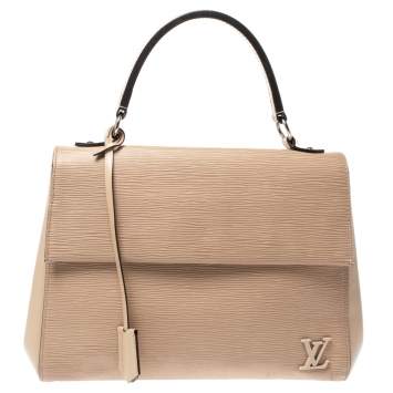 Pre Owned Louis Vuitton Naturel Epi Leather Cluny MM Top Handle Bag