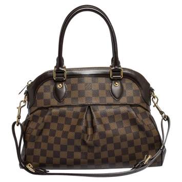 Pre Owned Louis Vuitton Damier Ebene Canvas Trevi PM Bag