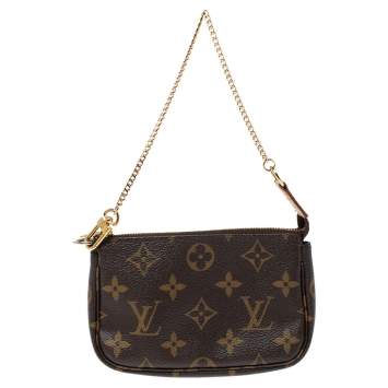 Pre Owned Louis Vuitton Monogram Canvas Mini Pochette Accessoires
