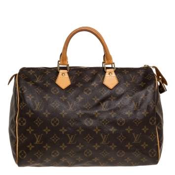 Pre Owned Louis Vuitton Monogram Canvas Speedy 35 Bag