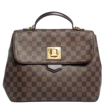 Pre Owned Louis Vuitton Damier Ebene Canvas Bergamo MM Bag