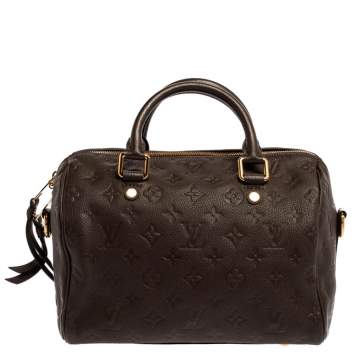 Pre Owned Louis Vuitton Ombre Monogram Empreinte Leather Speedy Bandouliere 25 Bag