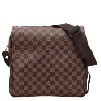 Pre Owned Louis Vuitton Damier Ebene Canvas Naviglio Messenger Bag