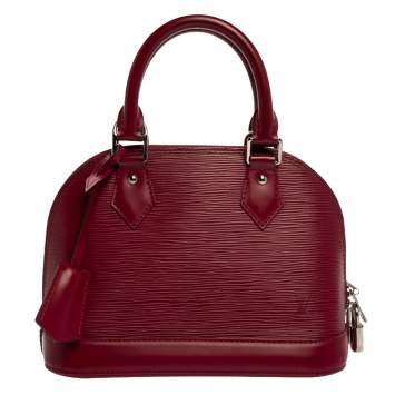 Pre Owned Louis Vuitton Fuchsia Epi Leather Alma BB Bag
