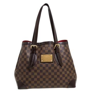 Pre Owned Louis Vuitton Damier Ebene Canvas Hampstead MM Bag
