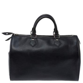Pre Owned Louis Vuitton Black Epi Leather Speedy 30 Bag