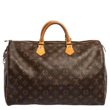 Pre Owned Louis Vuitton Monogram Canvas Speedy 40 Bag