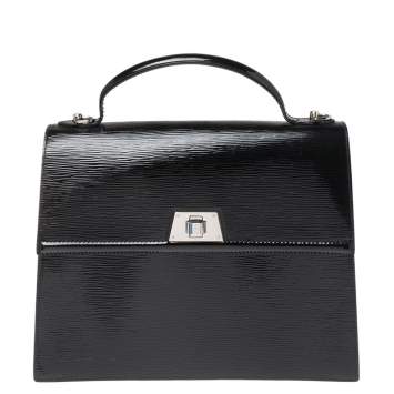 Pre Owned Louis Vuitton Black Electric Epi Leather Sevigne GM Bag