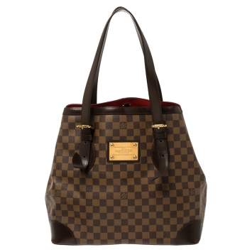 Pre Owned Louis Vuitton Damier Ebene Canvas Hampstead GM Bag