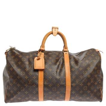 Pre Owned Louis Vuitton Monogram Canvas Keepall 50 Bag
