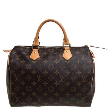 Pre Owned Louis Vuitton Monogram Canvas Speedy 30 Bag