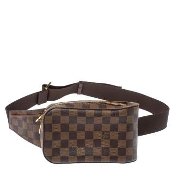 Pre Owned Louis Vuitton Damier Ebene Canvas Geronimos Belt Bag