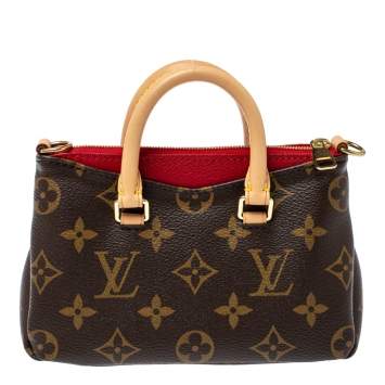 Pre Owned Louis Vuitton Monogram Canvas Nano Pallas Bag