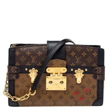 Pre Owned Louis Vuitton Reverse Monogram Canvas Trunk Clutch Bag