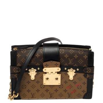 Pre Owned Louis Vuitton Reverse Monogram Canvas Trunk Clutch Bag