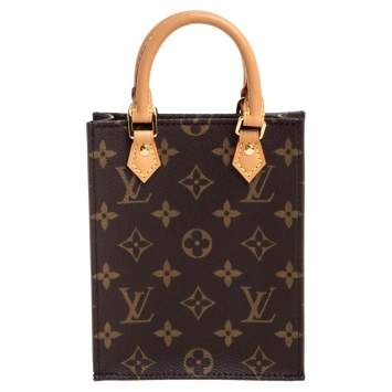 Pre Owned Louis Vuitton Monogram Canvas Petite Sac Plat Bag