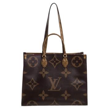 Pre Owned Louis Vuitton Reverse Monogram Canvas Giant Onthego GM Bag