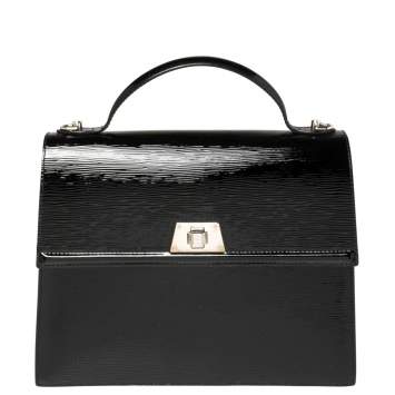 Pre Owned Louis Vuitton Black Electric Epi Leather Sevigne GM Bag