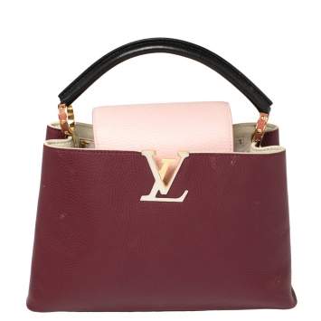 Pre Owned Louis Vuitton Multicolor Taurillon Leather Capucines PM Bag