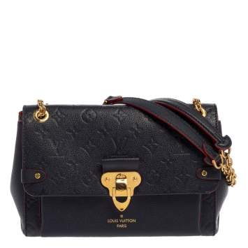 Pre Owned Louis Vuitton Marine Rouge Monogram Empreinte Leather Saint Sulpice PM Bag