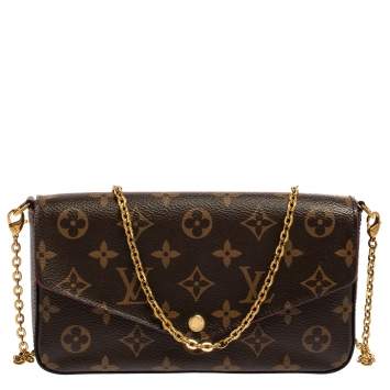 Pre Owned Louis Vuitton Monogram Canvas Felicie Pochette Bag