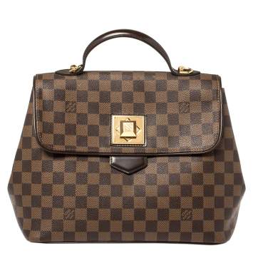 Pre Owned Louis Vuitton Damier Ebene Canvas Bergamo MM Bag