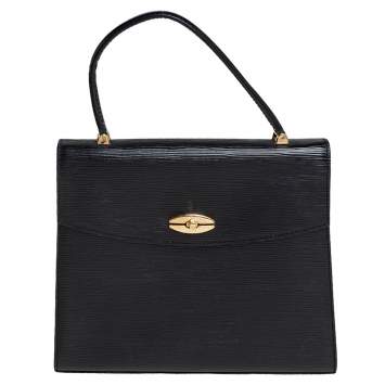 Pre Owned Louis Vuitton Black Epi Leather Malesherbes Bag