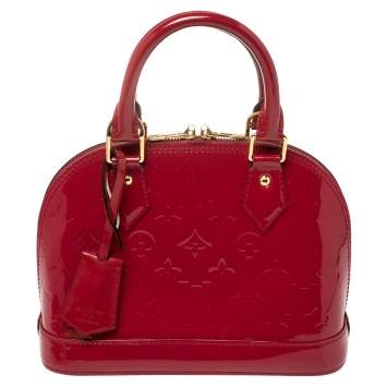 Pre Owned Louis Vuitton Indian Rose Monogram Vernis Alma BB Bag