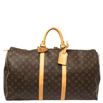 Pre Owned Louis Vuitton Monogram Canvas Vintage Keepall 55 Bag
