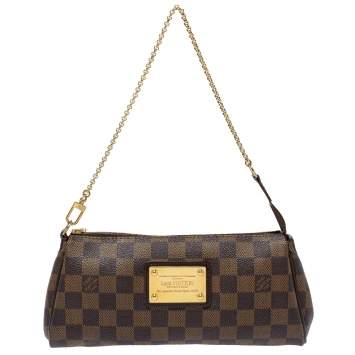Pre Owned Louis Vuitton Damier Ebene Canvas Eva Pochette