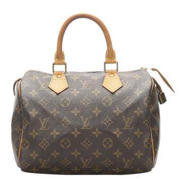 Pre Owned Louis Vuitton Monogram Canvas Speedy 25 Bag