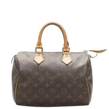 Pre Owned Louis Vuitton Monogram Canvas Speedy 25 bag