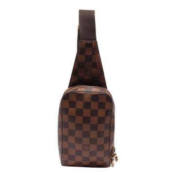Pre Owned Louis Vuitton Brown Damier  Geronimos Belt Bag