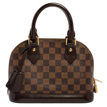 Pre Owned Louis Vuitton Damier Ebene Canvas Alma BB Bag