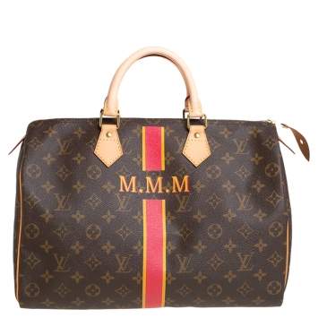 Pre Owned Louis Vuitton Monogram Canvas My LV Heritage Speedy 35 Bag