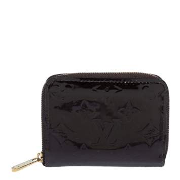 Pre Owned Louis Vuitton Amarante Monogram Vernis Zippy Coin Purse