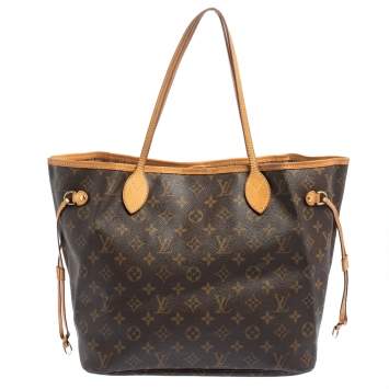 Pre Owned Louis Vuitton Monogram Canvas Neverfull MM Bag