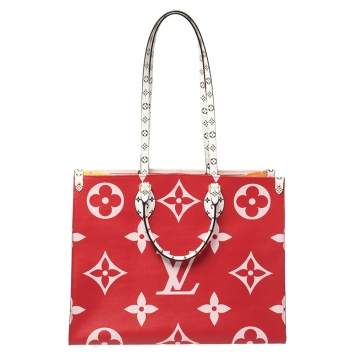 Pre Owned Louis Vuitton Multicolor Monogram Giant Canvas Onthego GM Bag
